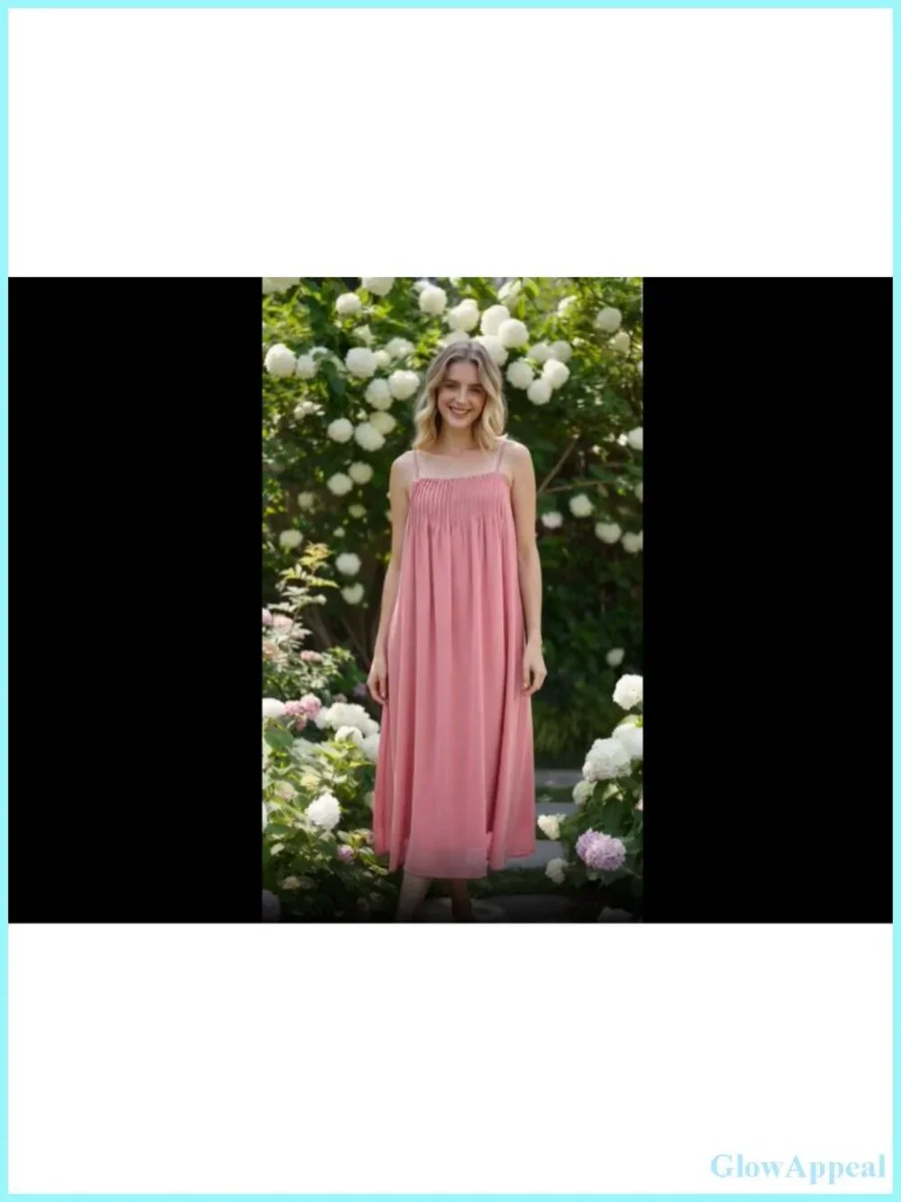 Boho Maxi Dress with Pockets Spaghetti Straps Chiffon Summer Sundress Beach